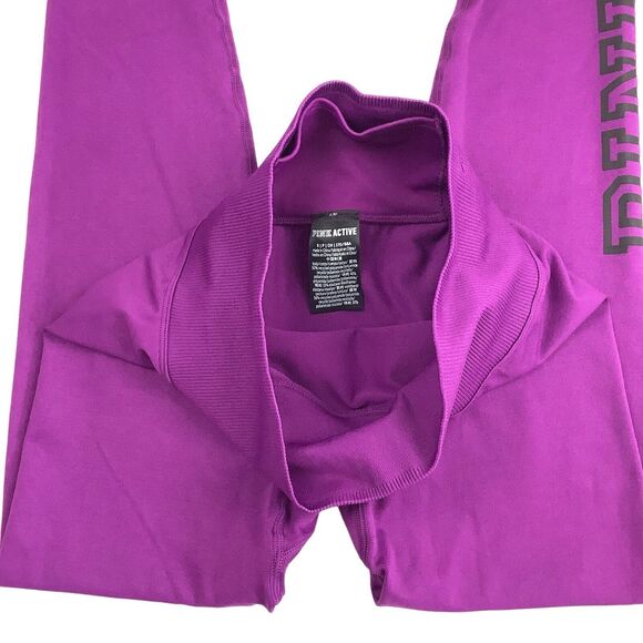 Victoria’s Secret PINK Active Mid Waist Full Length Legging Women's S Fuchsia - Picture 5 of 13